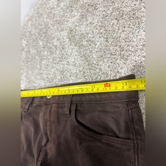 L'AGENCE Mid Rise Raw Hem Jeans Size 24 Cocoa Brown Skinny Brown Jeans - Picture 11 of 12
